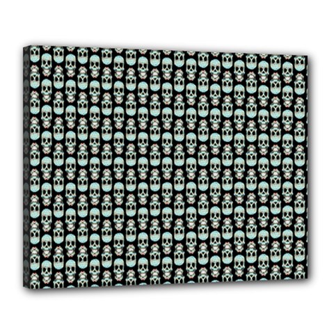 Skull Pattern Canvas 20  X 16  (stretched) by Sparkle