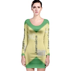 Jamaica, Jamaica  Long Sleeve Bodycon Dress by Janetaudreywilson