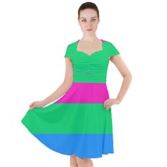 Polysexual Pride Flag Lgbtq Cap Sleeve Midi Dress by lgbtnation