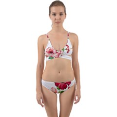 Flawers Wrap Around Bikini Set by goljakoff