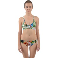 Jungle Wrap Around Bikini Set by goljakoff