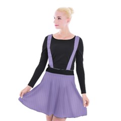 Bougain Villea Purple & Black - Suspender Skater Skirt by FashionLane