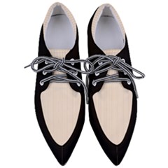 Antique White & Black - Pointed Oxford Shoes by FashionLane