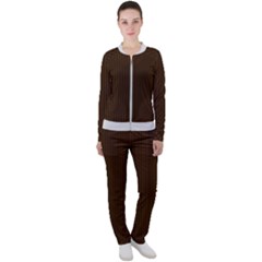 Brunette Brown & White -  Casual Jacket And Pants Set by FashionLane