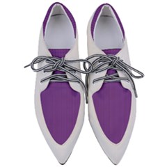 Eminence Purple & White - Pointed Oxford Shoes by FashionLane