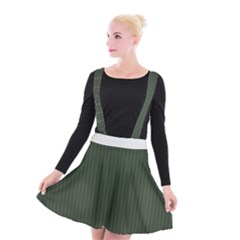 Kombu Green & White - Suspender Skater Skirt by FashionLane