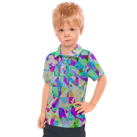 Watercolors Spots                                                        Kids  Polo Tee by LalyLauraFLM