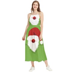 Santa Claus Hat Christmas Boho Sleeveless Summer Dress by Mariart