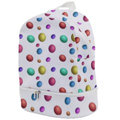 Egg Easter Texture Colorful Zip Bottom Backpack by HermanTelo