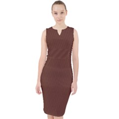 Emperador Brown - Midi Bodycon Dress by FashionLane