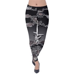 Fractal Jewerly Velvet Leggings by Sparkle