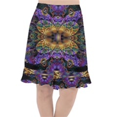 Fractal Illusion Fishtail Chiffon Skirt by Sparkle