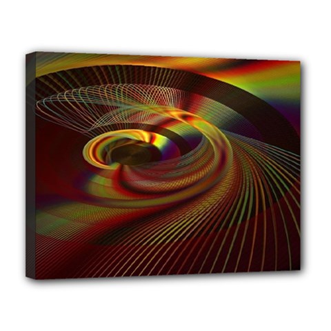 Fractal Illusion Canvas 14  X 11  (stretched) by Sparkle