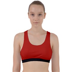 Christmas Red - Back Weave Sports Bra by FashionLane