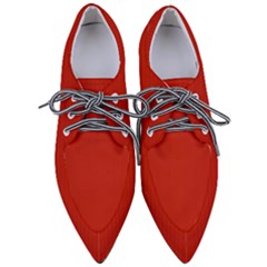 Christmas Red - Pointed Oxford Shoes by FashionLane