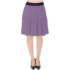 Chinese Violet - Velvet High Waist Skirt by FashionLane