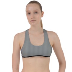 Trout Grey - Criss Cross Racerback Sports Bra by FashionLane