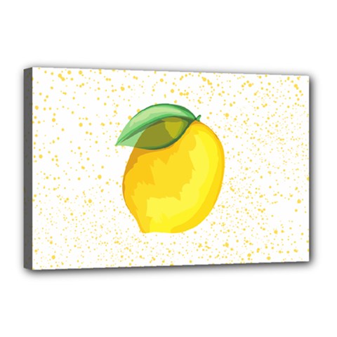 Illustration Sgraphic Lime Orange Canvas 18  X 12  (stretched)