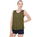 Antique Bronze - Bubble Hem Chiffon Tank Top View1