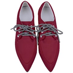 Rhubarb Red - Pointed Oxford Shoes by FashionLane