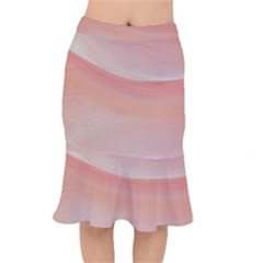 Pink Sky Short Mermaid Skirt by WILLBIRDWELL