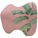 Palm leaf on pink Head Support Cushion View4