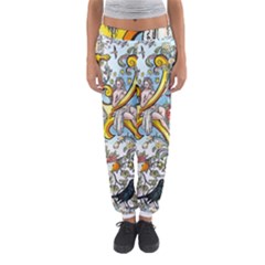 The Illustrated Alphabet - K - By Larenard Women s Jogger Sweatpants by LaRenard