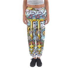 The Illustrated Alphabet - T - By Larenard Women s Jogger Sweatpants by LaRenard