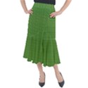 Green knitting Midi Mermaid Skirt View1