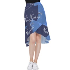 Background Good Night Frill Hi Low Chiffon Skirt by Mariart