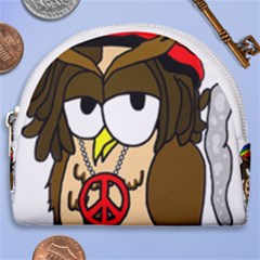  Rainbow Stoner Owl Horseshoe Style Canvas Pouch by IIPhotographyAndDesigns