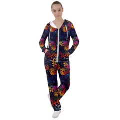 Butterfly Floral Pattern Women s Tracksuit by ArtsyWishy