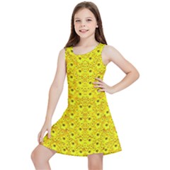 Flowers From Heaven  With A Modern Touch Kids  Lightweight Sleeveless Dress by pepitasart