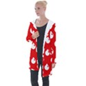 Christmas 007 Large Longline Hooded Cardigan View1