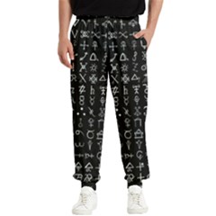 Alchemical Symbols - Collected Inverted Men s Elastic Waist Pants by WetdryvacsLair