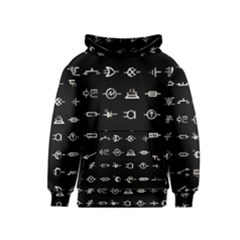 Electrical Symbols Callgraphy Short Run Inverted Kids  Pullover Hoodie by WetdryvacsLair