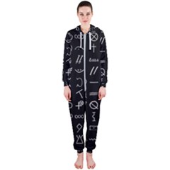 Hobo Signs Collected Inverted Hooded Jumpsuit (ladies)  by WetdryvacsLair