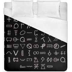 Hobo Signs Collected Inverted Duvet Cover (king Size) by WetdryvacsLair