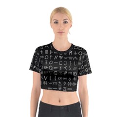 Hobo Signs Collected Inverted Cotton Crop Top by WetdryvacsLair