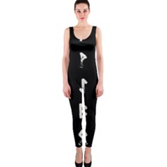 Elder Futhark Rune Set Collected Inverted One Piece Catsuit by WetdryvacsLair
