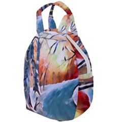 Paysage D hiver Travel Backpacks by sfbijiart