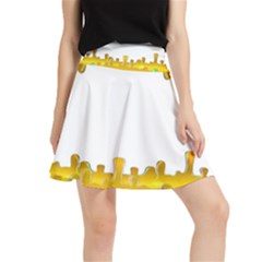 Dripping Paint In Wonderful Colors Waistband Skirt by pepitasart