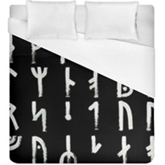 Medieval Runes Collected Inverted Complete Duvet Cover (king Size) by WetdryvacsLair