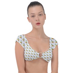 Background Cactus Cap Sleeve Ring Bikini Top by Mariart