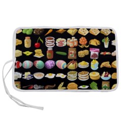 Glitch Glitchen Food Pattern One Pen Storage Case (l) by WetdryvacsLair