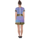 Glitched Vaporwave Hack The Planet Drop Hem Mini Chiffon Dress View2