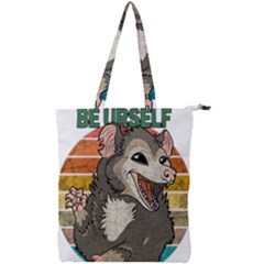 Possum - Be Urself Double Zip Up Tote Bag by Valentinaart