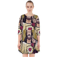 Buddy Christ Smock Dress by Valentinaart