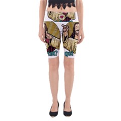 Buddy Christ Yoga Cropped Leggings by Valentinaart