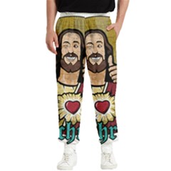 Buddy Christ Men s Elastic Waist Pants by Valentinaart